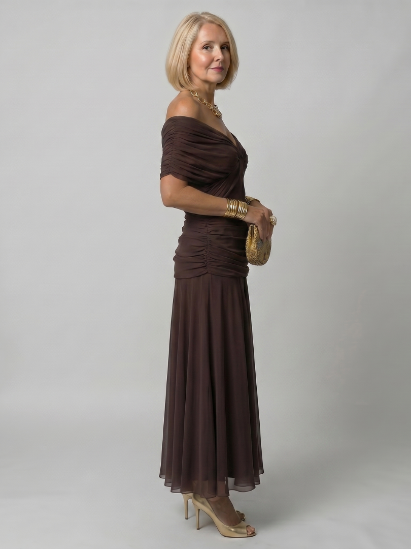 Faye™ | Off-Shoulder Flow Midi Dress — Final Edit