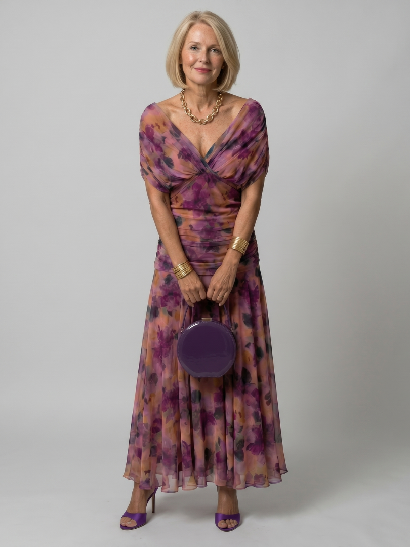 Faye™ | Off-Shoulder Flow Midi Dress — Final Edit