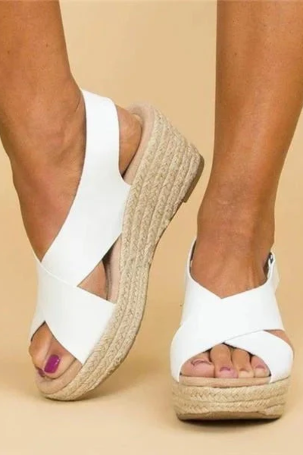 Supportive Espadrille Wedge Sandals