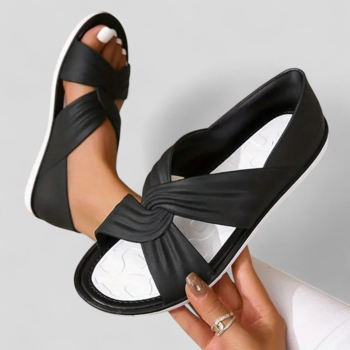 Anna™ | Supportive Cross-Strap Sandals — Final Edit