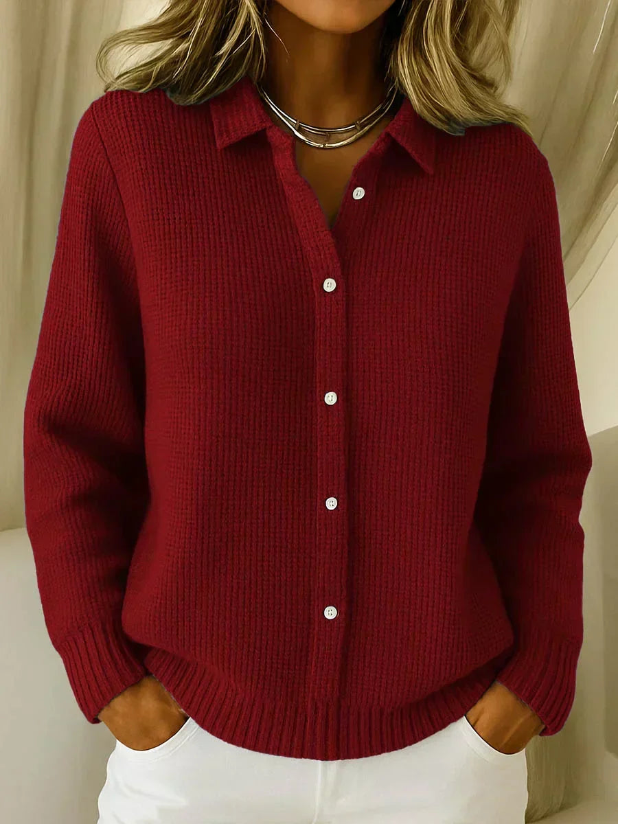 Katrina™ | Textured Button-Knit Cardigan — Final Edit