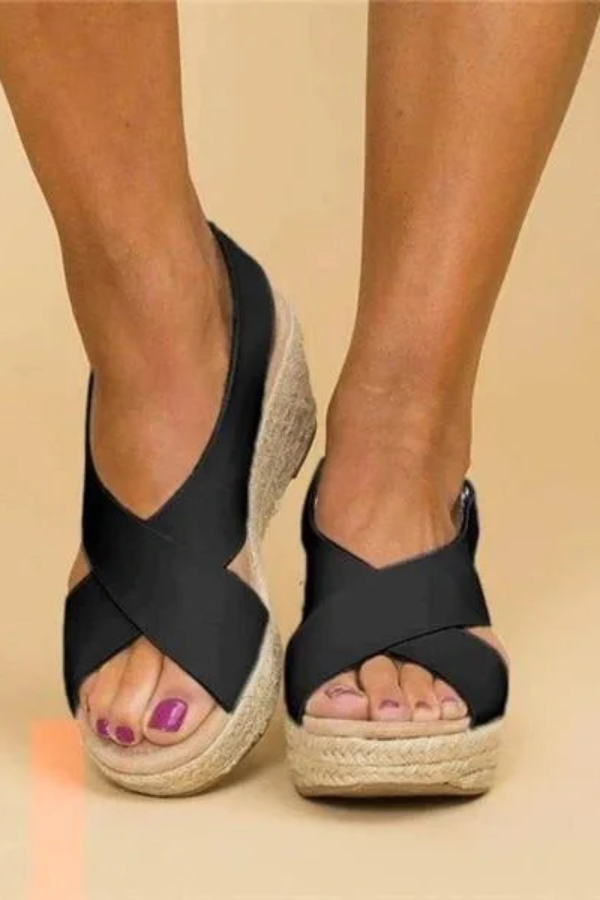 Supportive Espadrille Wedge Sandals