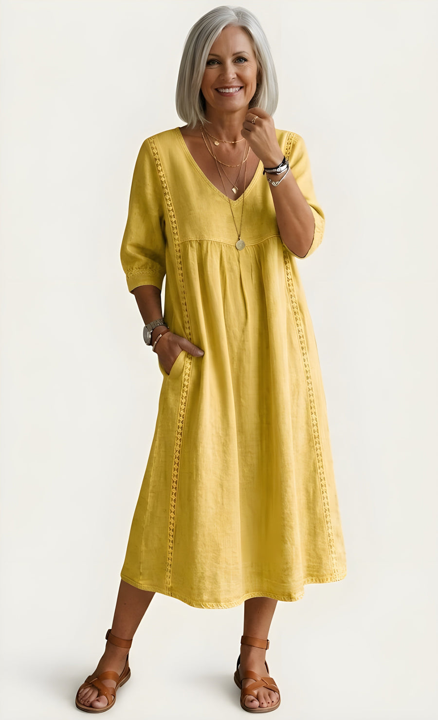 Colette™ | Elegant A-Line Maxi Dress — Final Edit