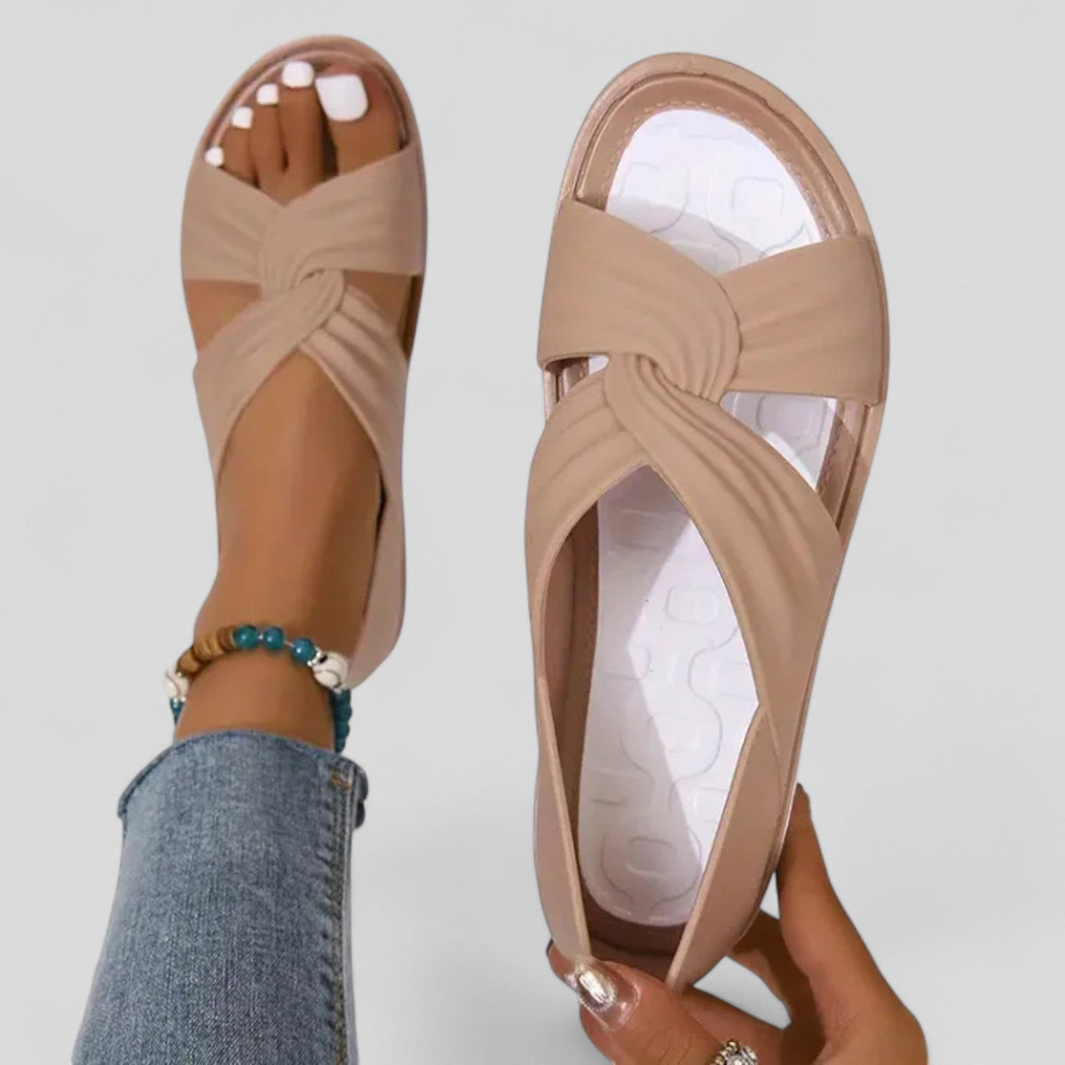 Anna™ | Supportive Cross-Strap Sandals — Final Edit