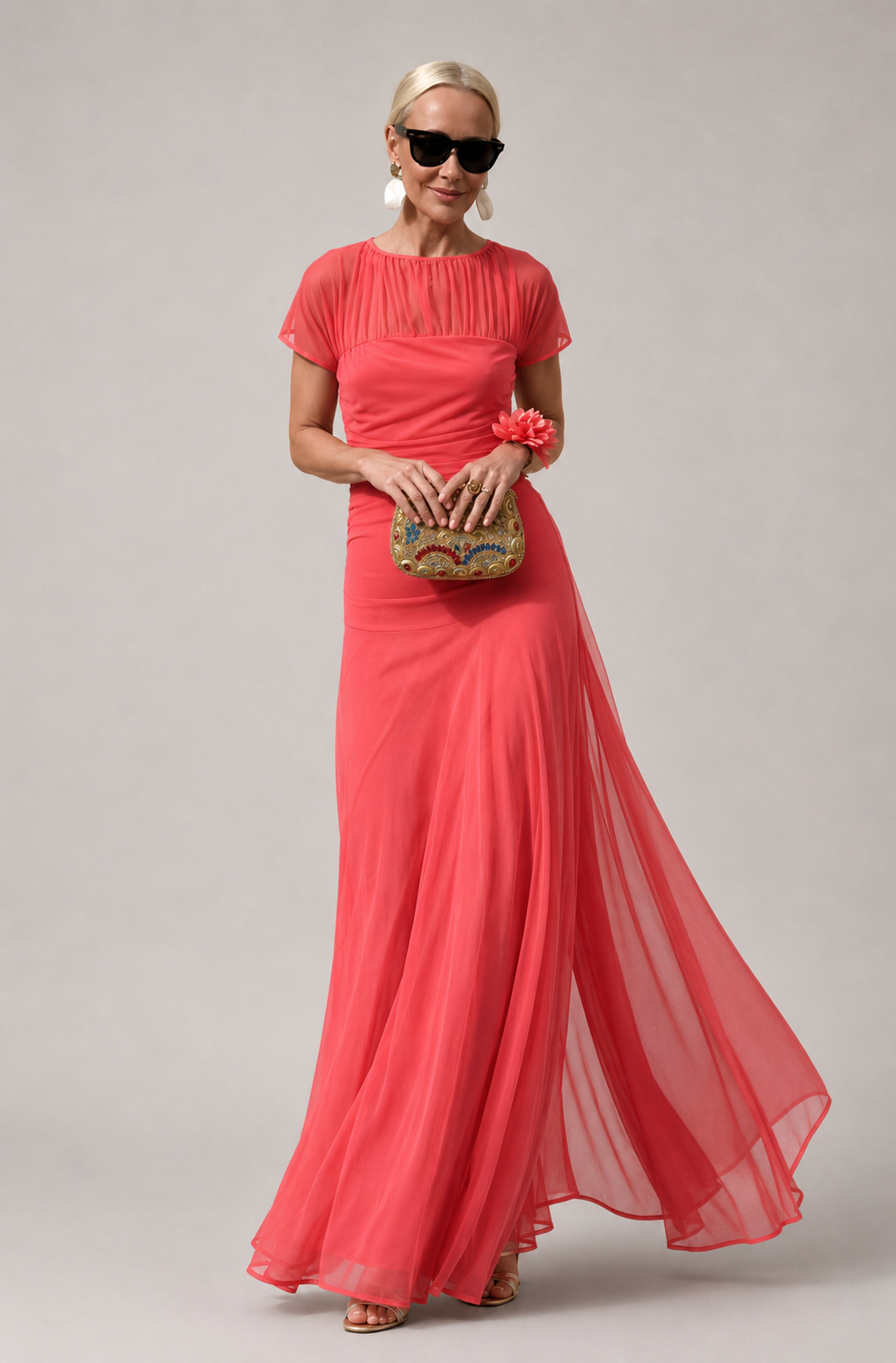 Iyla™ | Flowing Chiffon Midi Dress — Final Edit