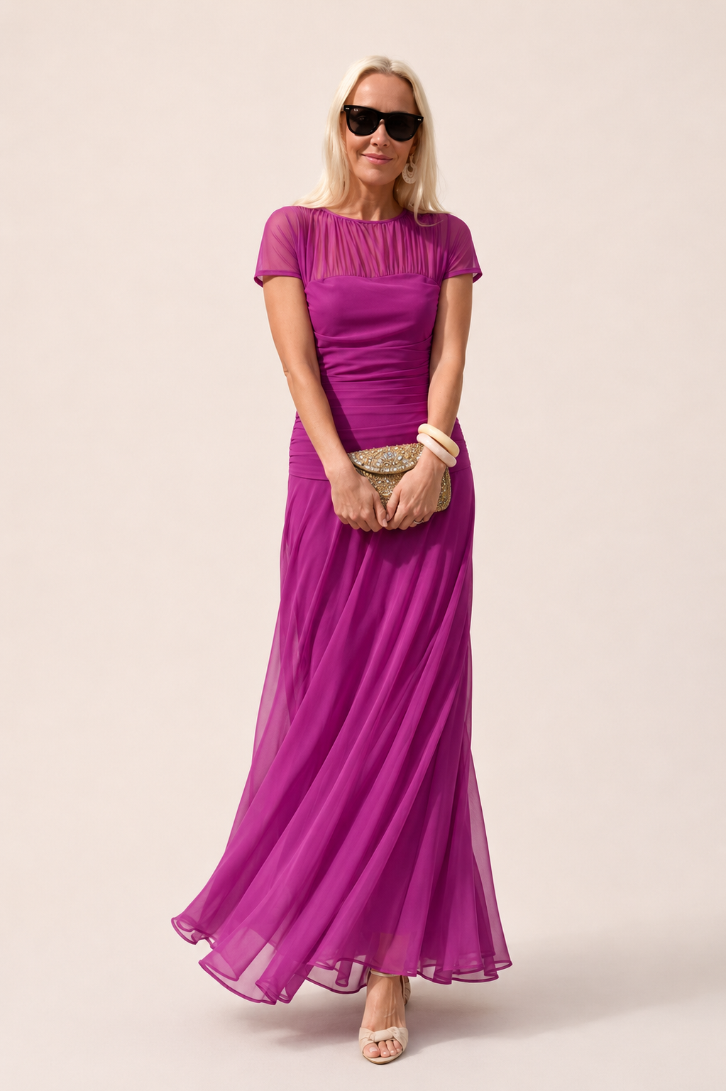 Iyla™ | Flowing Chiffon Midi Dress — Final Edit