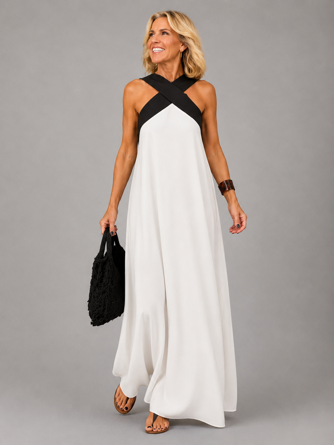 Madelynn™ | Crossover V-Neck Maxi Dress — Final Edit