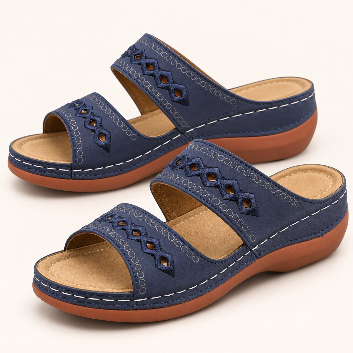 Women's Orthopedic Sandals with Arch Support and Podiatric Shaped Footbed