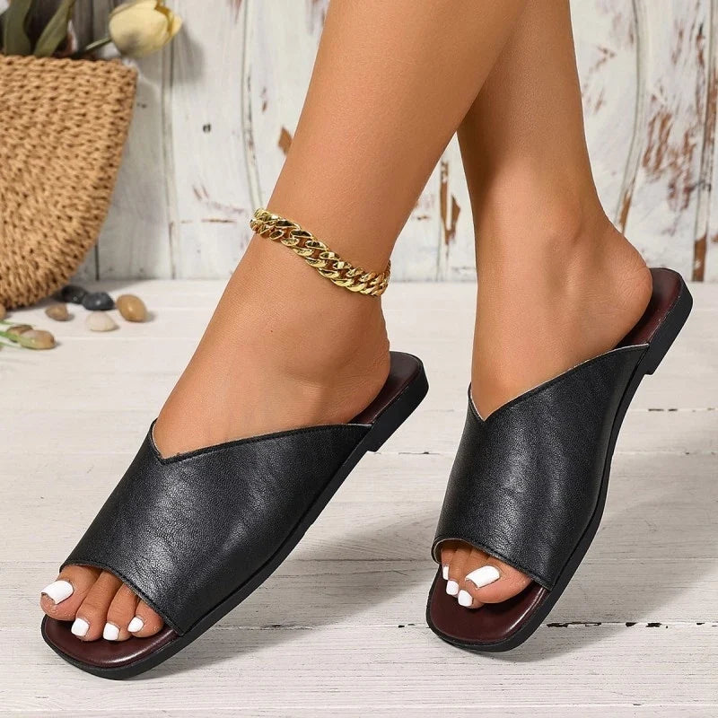 Addison Leather Flats