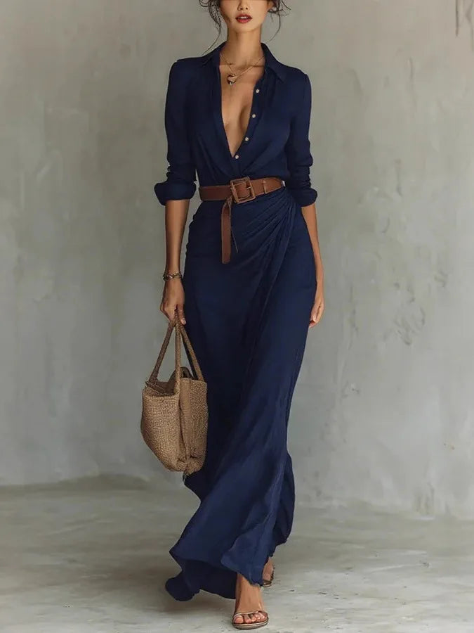 Perla Wrap Maxi Dress