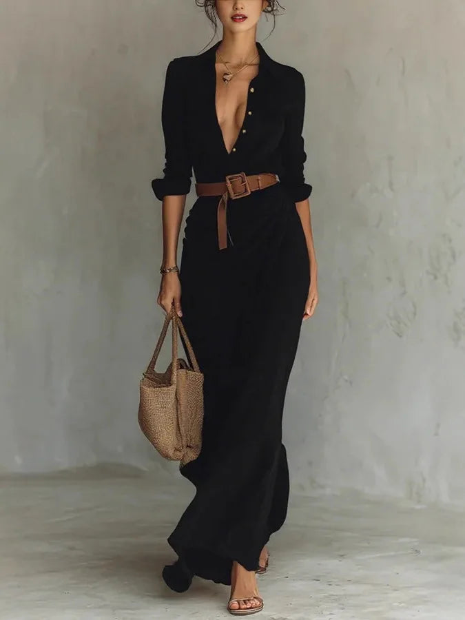 Perla Wrap Maxi Dress