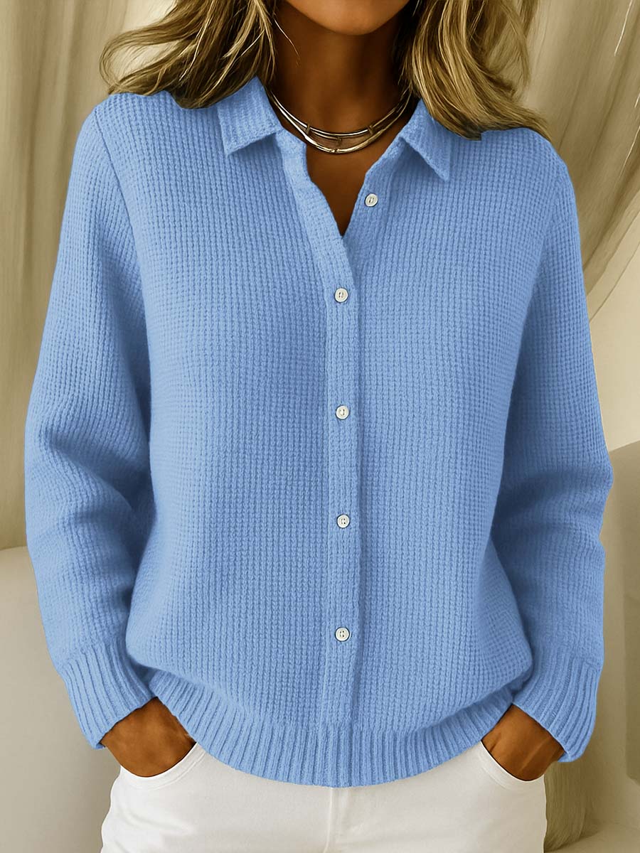 Katrina™ | Textured Button-Knit Cardigan — Final Edit