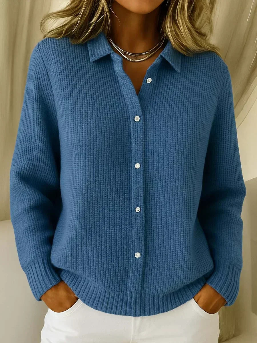 Katrina™ | Textured Button-Knit Cardigan — Final Edit