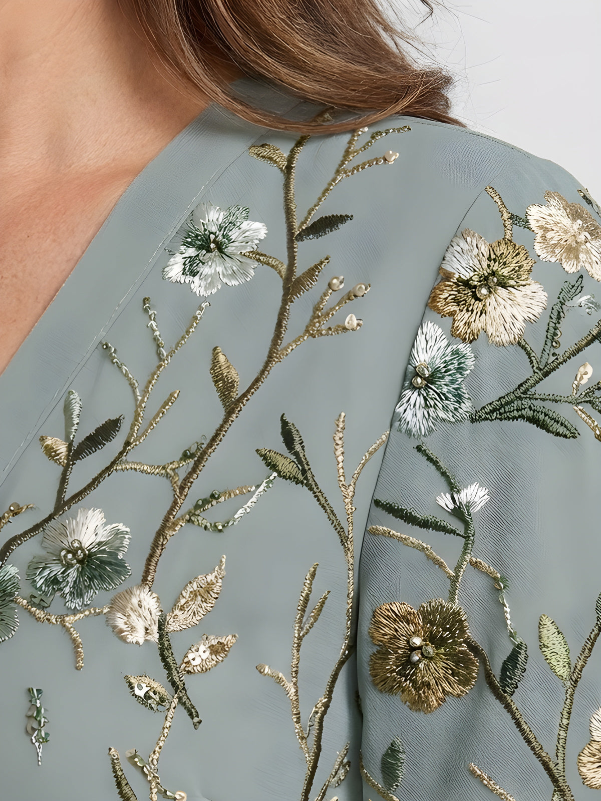 Amber™ | Floral V-Neck Maxi Dress — Final Edit