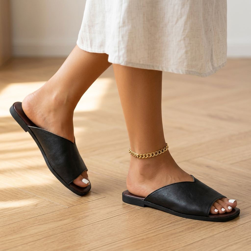 Addison Leather Flats